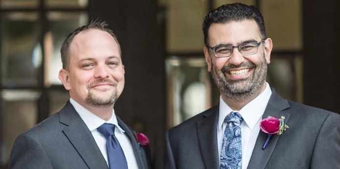 Photo of L. James Krell and Vikram (Vik) Vij